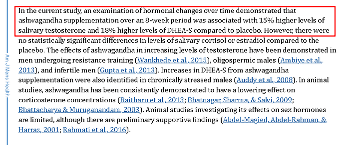 Ashwagandha boosts testosterone